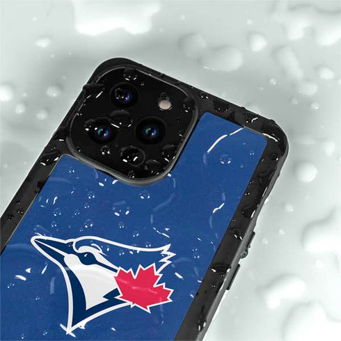 MLB Toronto Blue Jays Solid Distressed iPhone 15 Pro Waterproof Case